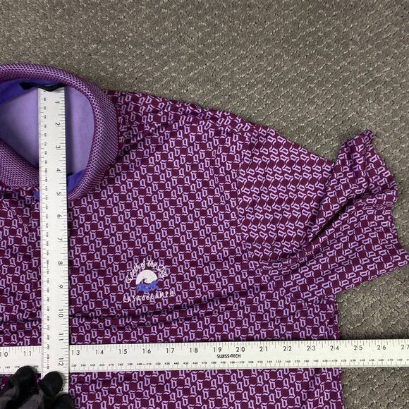 Greyson Polo Shirt Men's Large Wolf Tails Meadowsweet Golf Performance - Picture 9 of 11